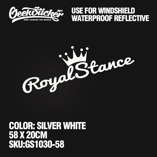 thumbnail image 2 of King Of The Road Royal Fun JDM Stance Windshield Decal - 38.5x8 Inches 2 of 4