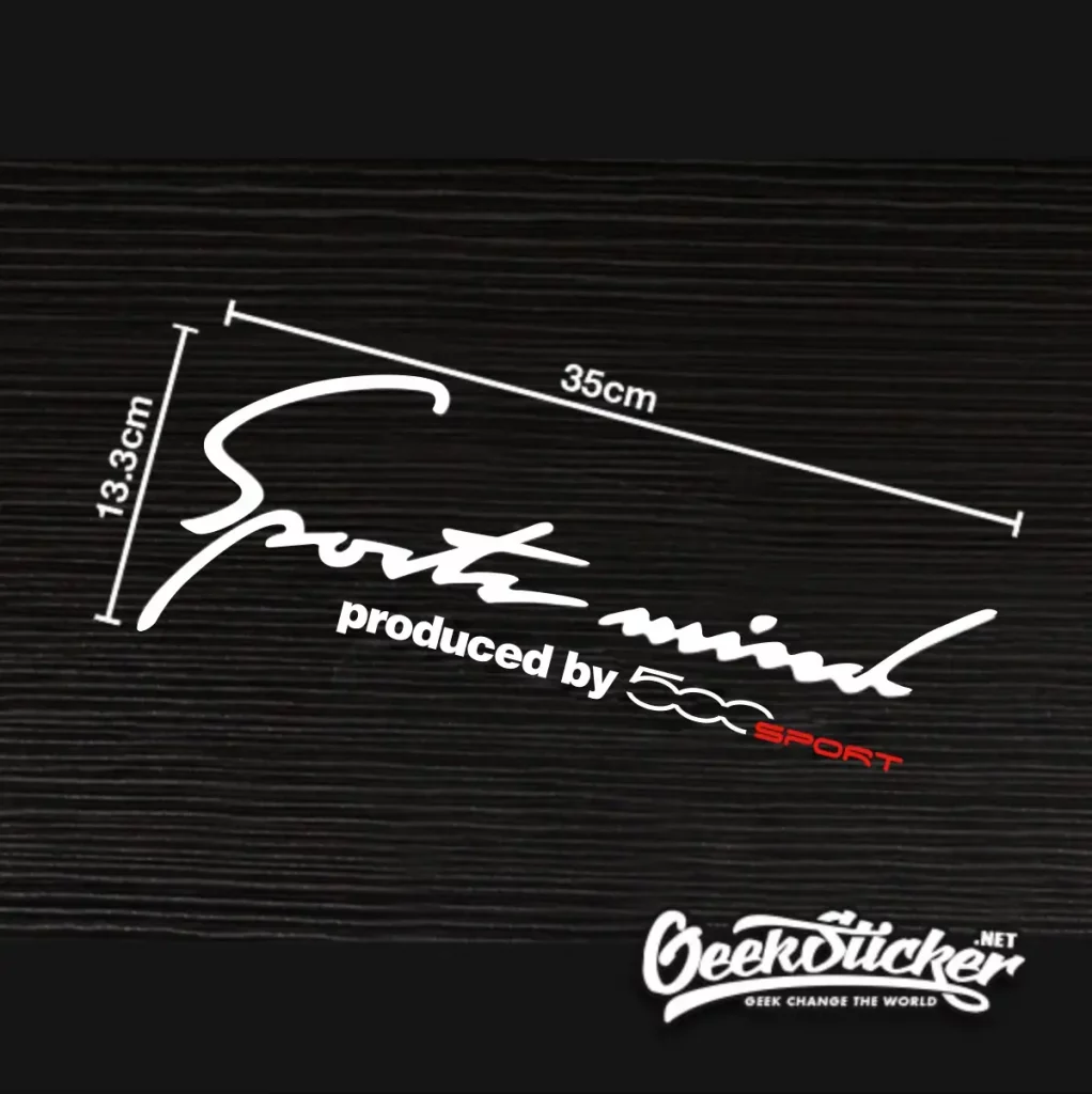 Fiat 500 Abarth Sports mind Light Brow Stickers