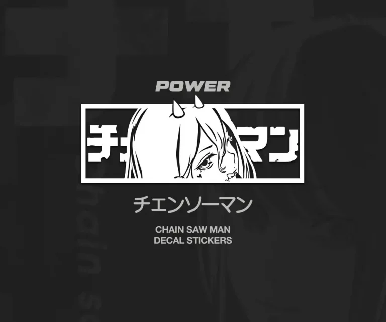 Chain saw man JDM anime car stickers decal