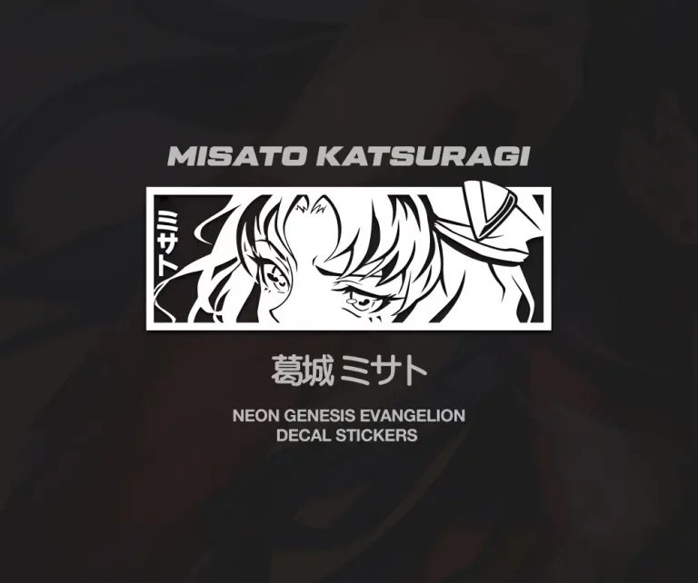 Misato Katsuragi JDM anime car stickers decal
