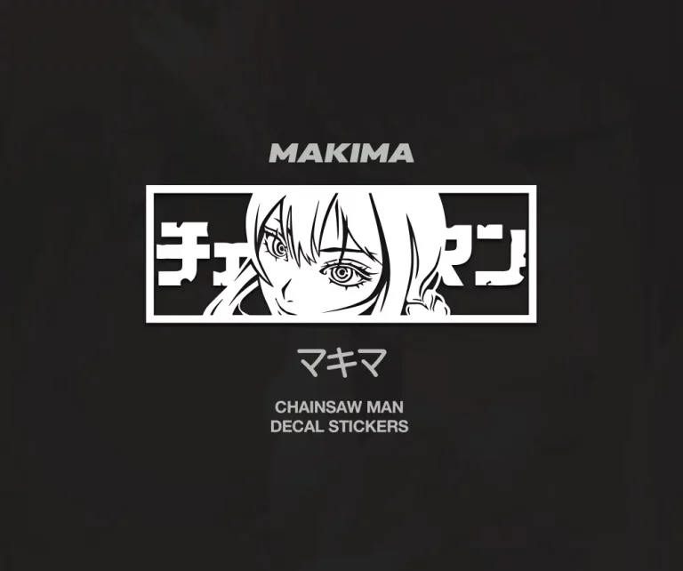 Makima JDM waifu anime car stickers decal