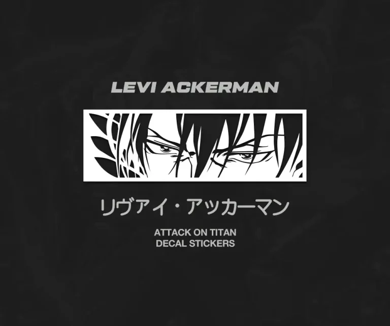 Levi Ackerman JDM Anime Car Stickers Decal