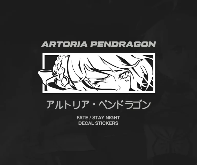 Artoria Pendragon Saber JDM Anime Car Stickers Decal
