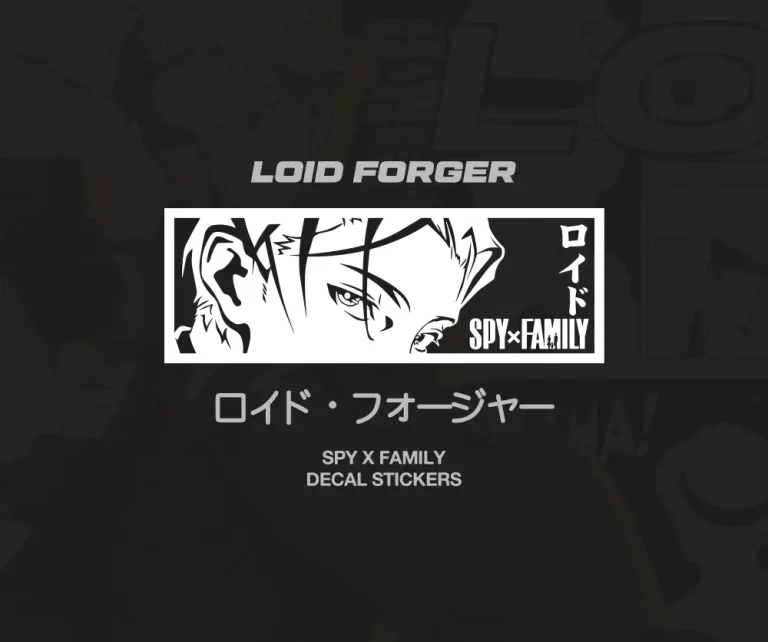 Loid Forger SpyxFamily JDM Anime Car Stickers Decal