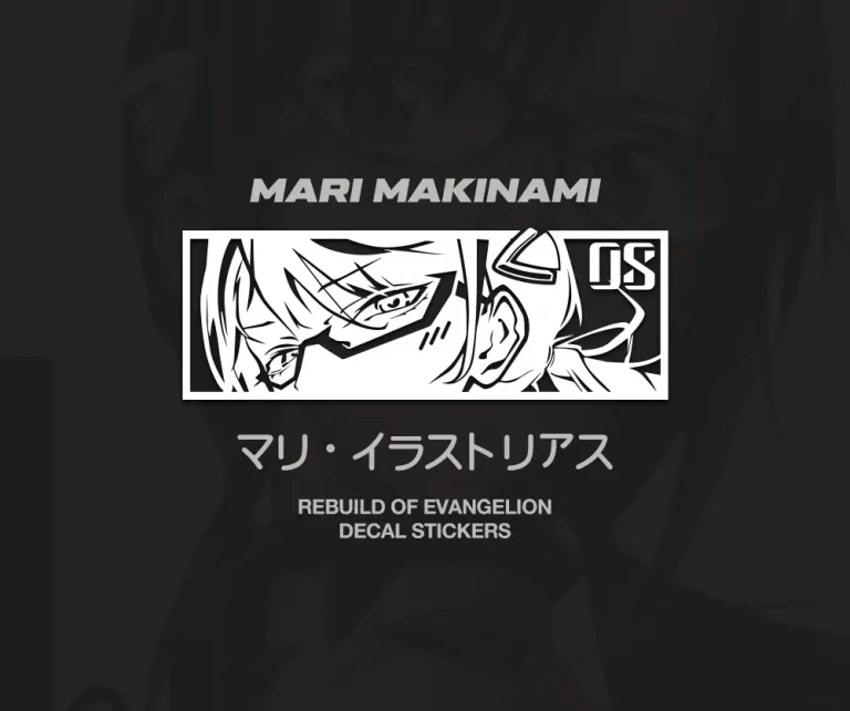 Mari Makinami Evangelion JDM anime car stickers decal