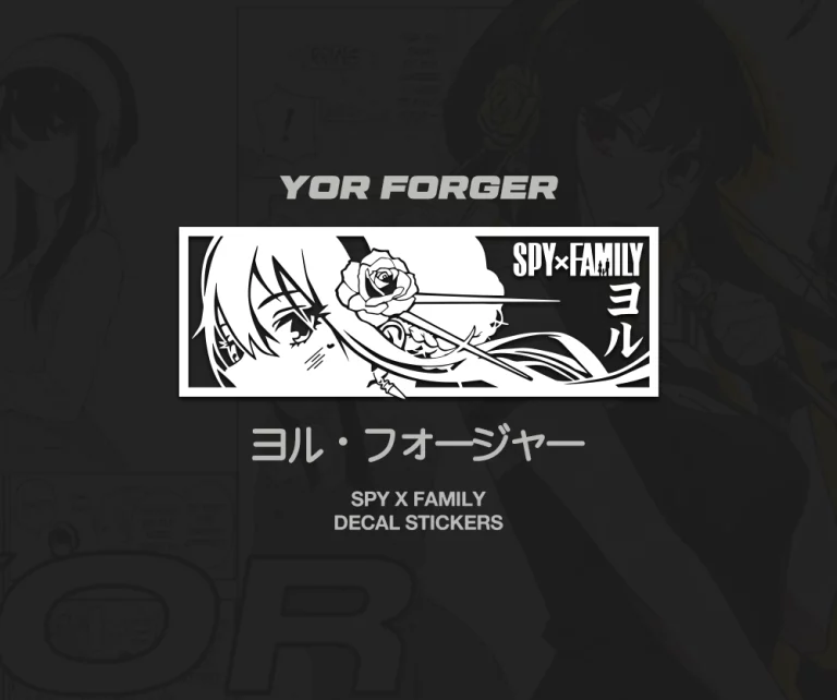 Yor Forger SpyxFamily JDM Anime Car Stickers Decal