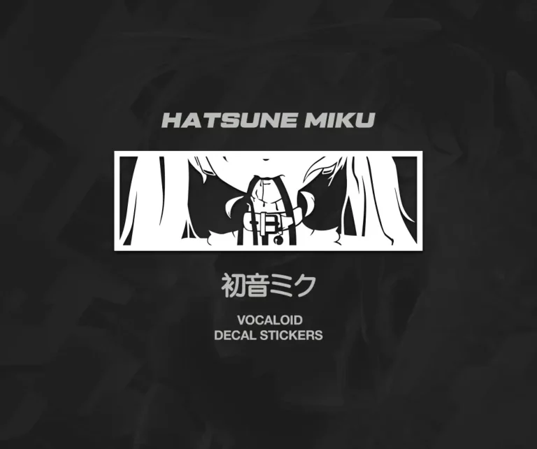 Miku Waifu Anime Car Stickers Decal
