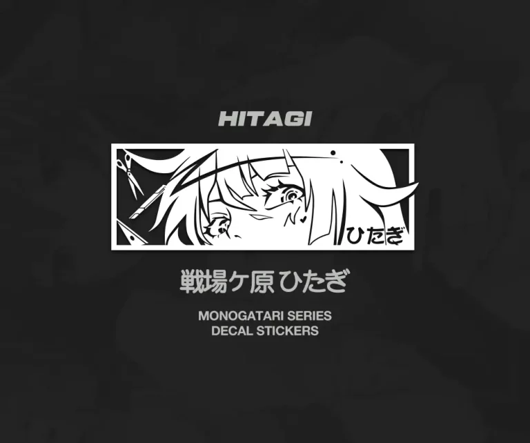 Hitagi JDM Anime Car Stickers Decal