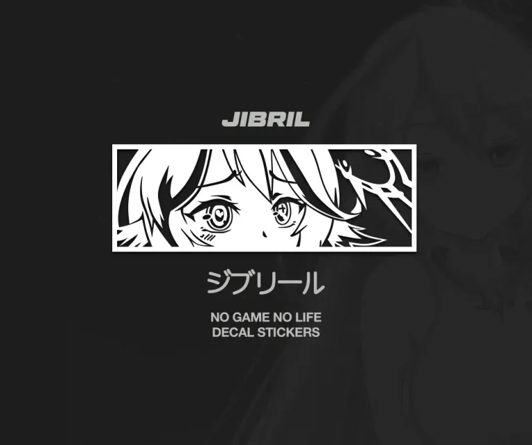 Jibril Waifu Anime Car Stickers Decal