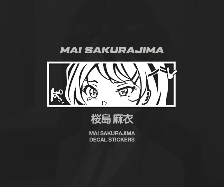 Mai Sakurajima Waifu Anime Car Stickers Decal