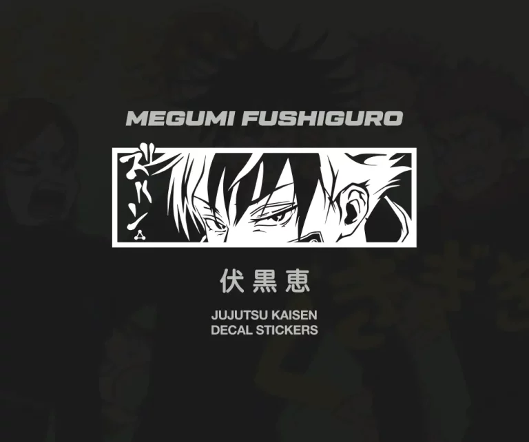Megumi Fushiguro JDM Anime Car Stickers Decal