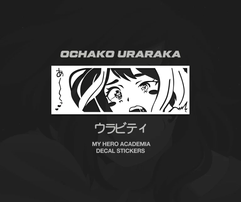 Ochako Uraraka JDM Anime Car Stickers Decal